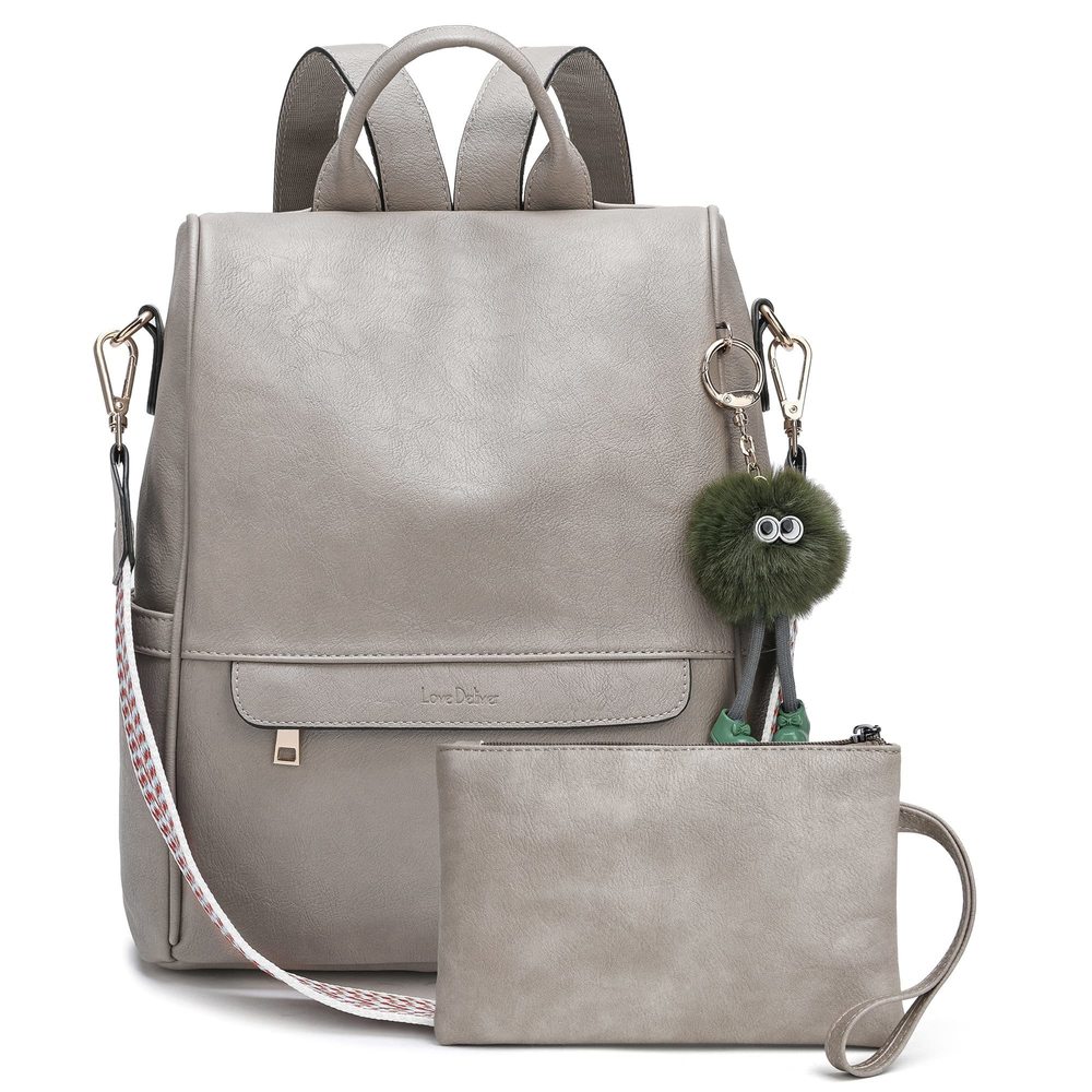 Backpack Purse for Women Leather Fashion Designer Ladies Shoulder Bags😊